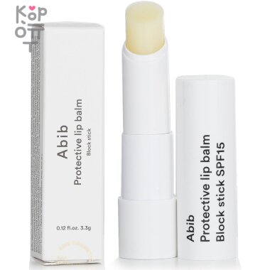 ABIB Lip Balm Protective Block Stick - Защитный бальзам для губ на основе Масла Ши 3,3гр. — Корейские товары для всей семьи(КорОпт)