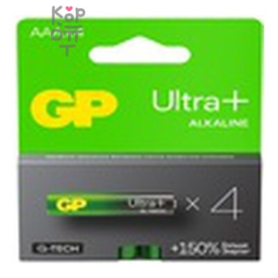 GP батарейки — Элемент питания GP ultra plus 24АUP-2CR4 ААА*10×80