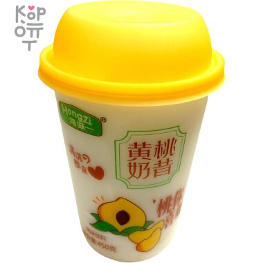 Йогуртовый напиток Hongzi с кусочками фруктов, кокосом и вкусом Манго, 450мл. &mdash; Корейские товары для всей семьи(КорОпт)