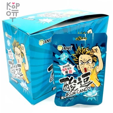 Кислая карамель Jane Sour Candy со вкусом Черники — Корейские товары для всей семьи(КорОпт)