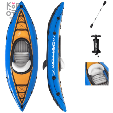 Каяк надувной(комплект) Bestway Hydro-Force Champion X1 размер(275смx81смx45см), модель 65115 — Корейские товары для всей семьи(КорОпт)