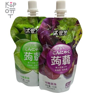Желе фруктовое Sucking Jelly со вкусом Лайма и Винограда — Корейские товары для всей семьи(КорОпт)