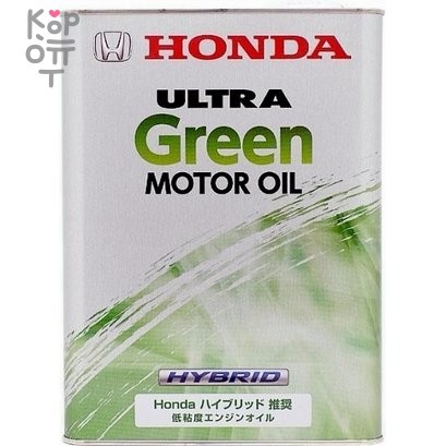 HONDA Ultra Motor Oil Green - Натуральное моторное масло 4л. фото 1 &mdash; Корейские товары для всей семьи(КорОпт)