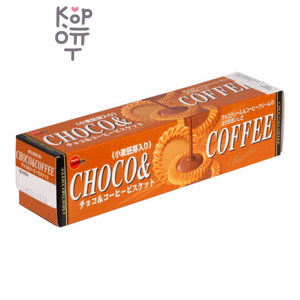 Bourbon Choco & Coffee Biscuit - Шоколадно-кофейное печенье, 108 г