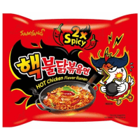 SamYang Hot Chicken Flavor Ramen 2x Spicy Buldak Лапша сублимированная со вкусом курицы, очень острая, 140 г