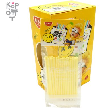 Конфеты Lilewang Фруктовые трубочки волшебного цвета, со вкусом Ананаса &mdash; Корейские товары для всей семьи(КорОпт)