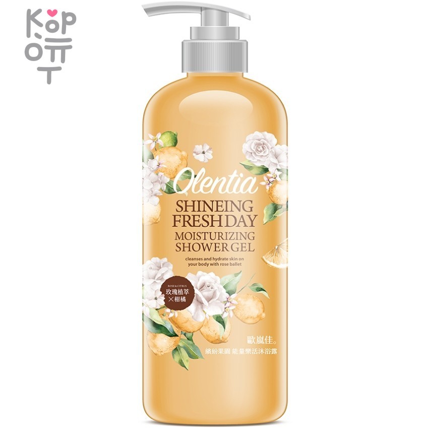 Olentia Shineing Fresh Day Moisturizing Shower Gel - Увлажняющий гель для душа с маслом Камелии 700мл. 
