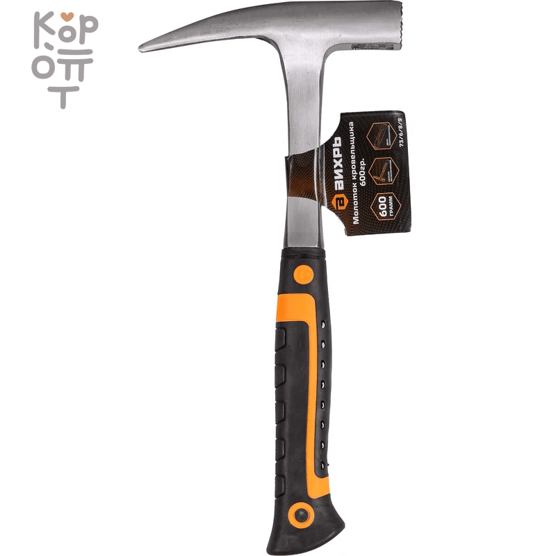 Молоток кровельщика 600гр., цельнометаллический, двухкомпонентная рукоятка Вихрь., купить с доставкой на дом фото 1 — Корейские товары для всей семьи(КорОпт)