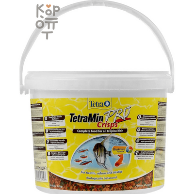 TetraMin Pro Crisps корм-чипсы для всех видов рыб 10л. (ведро)