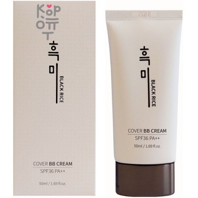 Black Rice Cover BB Cream SPF36 PA++ - Ультралегкий ВВ крем №21(светлый бежевый), 50гр.