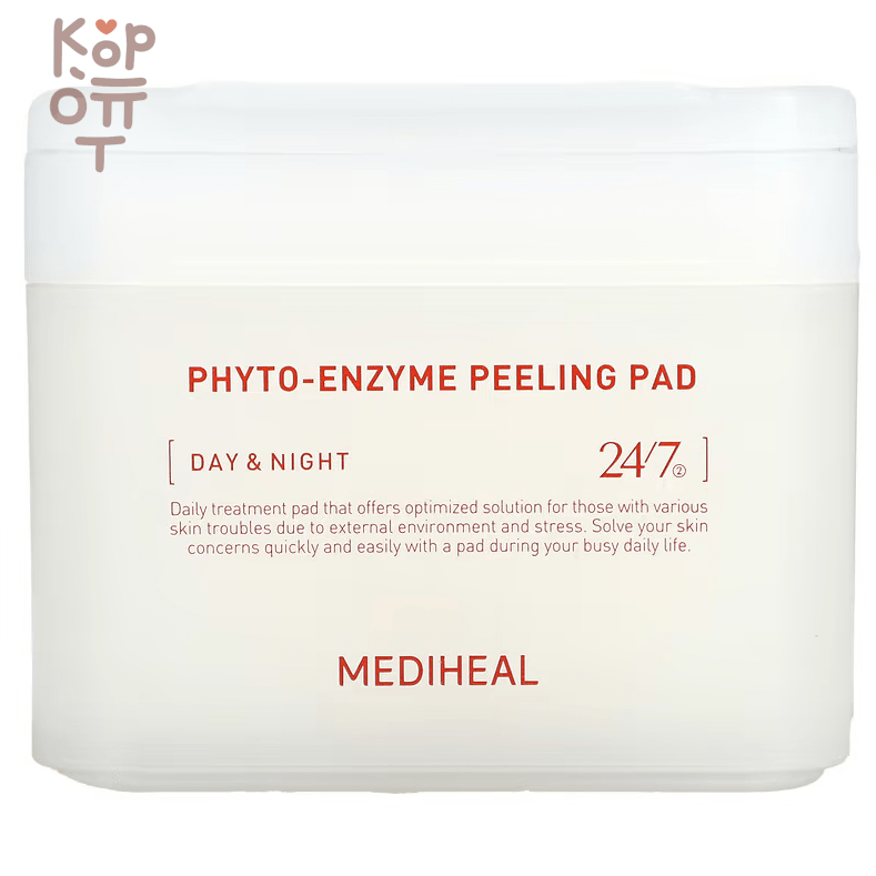 Mediheal Phyto-Enzyme Peeling Pad - Очищающие пилинг-пэды с энзимами и LHA-кислотой 200мл./90шт.  , купить с доставкой на дом фото 1 — Корейские товары для всей семьи(КорОпт)