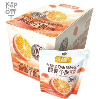 Мармелад Huito Sour Sugar Gummies с натуральным вкусом Грейфрута и кислым сахаром — Корейские товары для всей семьи(КорОпт)