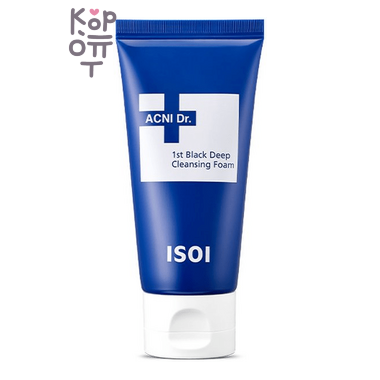 ISOI Acni. Dr. 1St Black Deep Cleansing Foam - Пенка черная для глубокого очищения лица, 75 мл