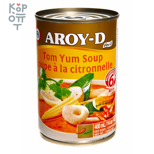 Суп AROY-D Tom Yum Soup, 400мл. , купить с доставкой на дом фото 1 — Корейские товары для всей семьи(КорОпт)