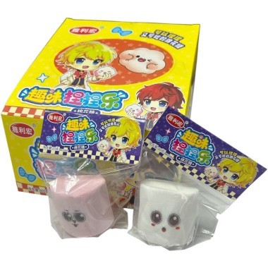 Маршмеллоу BingZai - Зефир с фруктовой начинкой и вкусом (Апельсина, Клубники, Винограда, Яблока)  &mdash; Корейские товары для всей семьи(КорОпт)