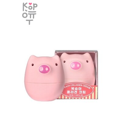 PrettySkin Peach Collagen Cream - Крем для лица с коллагеном и экстрактом персика 50 мл
