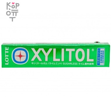 Lotte Xylitol - Резинка жевательная Мятный лайм 21гр., в блоке 20шт. &mdash; Корейские товары для всей семьи(КорОпт)