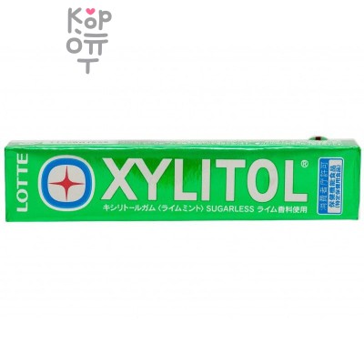 Lotte Xylitol - Резинка жевательная Мятный лайм 21гр., в блоке 20шт.