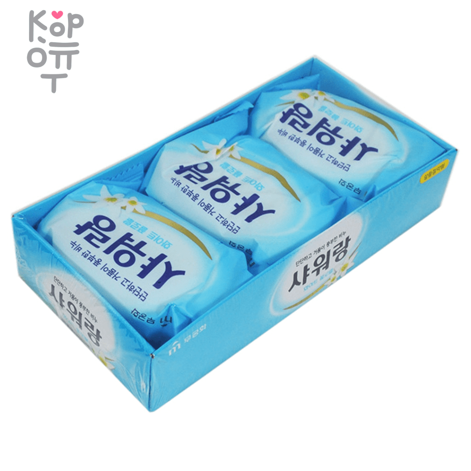 Mukunghwa Showerang White Floral Soap - Мыло туалетное твердое с ароматом белых цветов 3шт. * 130гр., купить с доставкой на дом фото 1 &mdash; Корейские товары для всей семьи(КорОпт)