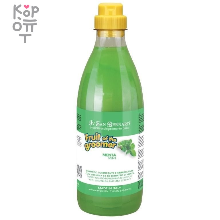 ISB Fruit of the Grommer Mint Шампунь для любого типа шерсти с витамином В6 1 л, купить с доставкой на дом фото 1 — Корейские товары для всей семьи(КорОпт)