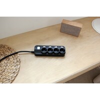 Сетевой фильтр Daesung 6 розеток с основным и отдельным выключателем, 16A, 250V~