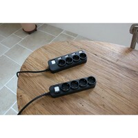 Сетевой фильтр Daesung 6 розеток с основным и отдельным выключателем, 16A, 250V~