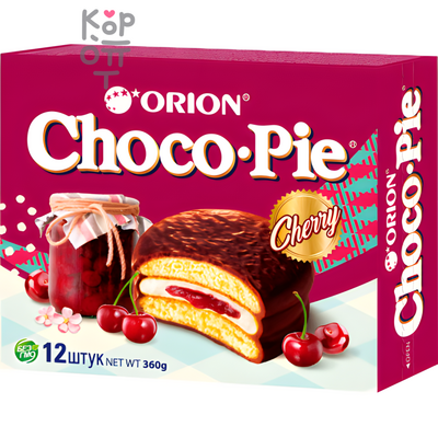 Orion Choco Pie Cherry Чоко пай Орион Вишня 360гр.