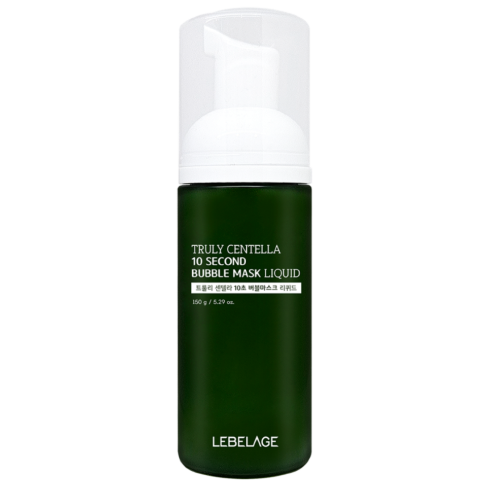 LEBELAGE Truly Centella 10 Second Bubble Mask Liquid — Пузырьковая маска для очищения и успокаивающего ухода с центеллой, 150 граммов