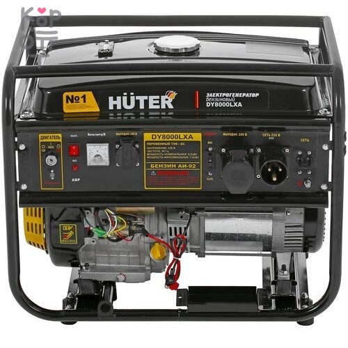 Бензиновый генератор Huter DY8000LXA (с АВР), купить с доставкой на дом фото 1 — Корейские товары для всей семьи(КорОпт)
