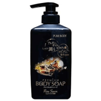 Mitsuei Pure Body Premium - Увлажняющий гель для душа с Аргановым маслом, Гиалуроновой кислотой и Коллагеном, с ароматом утренней свежести, 840мл.