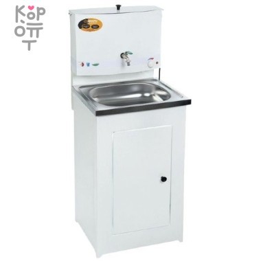 Умывальник дачный с подогревом &quot;Люкс&quot; ВИХРЬ, нержавеющая мойка, цвет белый — Корейские товары для всей семьи(КорОпт)