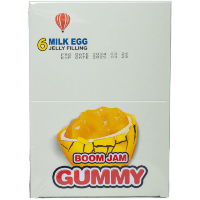 Linhui BoomJam Gummy - Конфета-драже жевательная 4 вкуса (апельсин, виноград, яблоко, клубника), 15гр.*30шт. в коробке.
