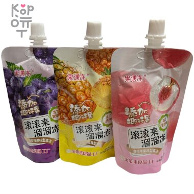 Желе фруктовое Sucking Jelly со вкусом Ананаса, Персика и Винограда &mdash; Корейские товары для всей семьи(КорОпт)