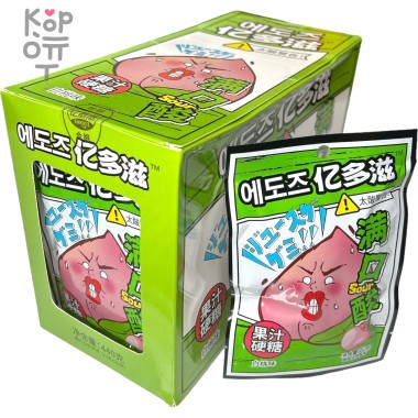 Кислая освежающая карамель Sour Cool Acid Candy - Крутая кислота со вкусом Персика &mdash; Корейские товары для всей семьи(КорОпт)