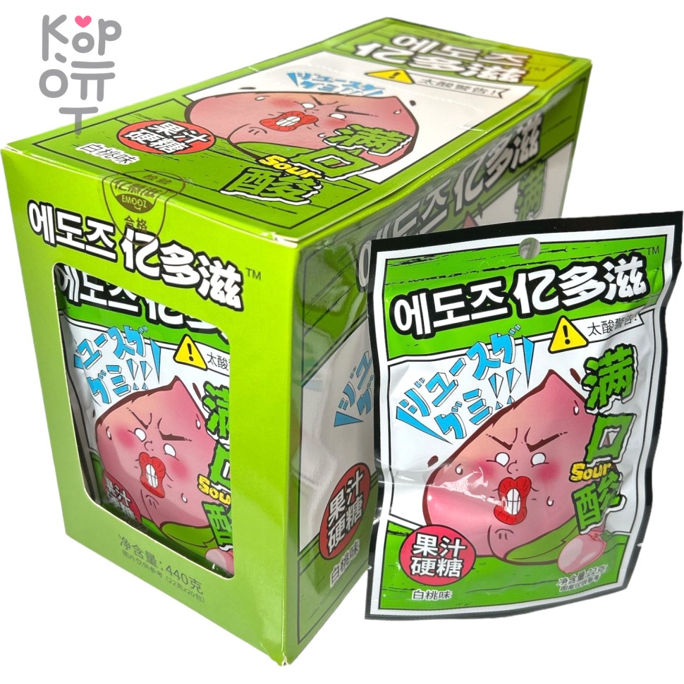 Кислая освежающая карамель Sour Cool Acid Candy - Крутая кислота со вкусом Персика, купить с доставкой на дом фото 1 &mdash; Корейские товары для всей семьи(КорОпт)