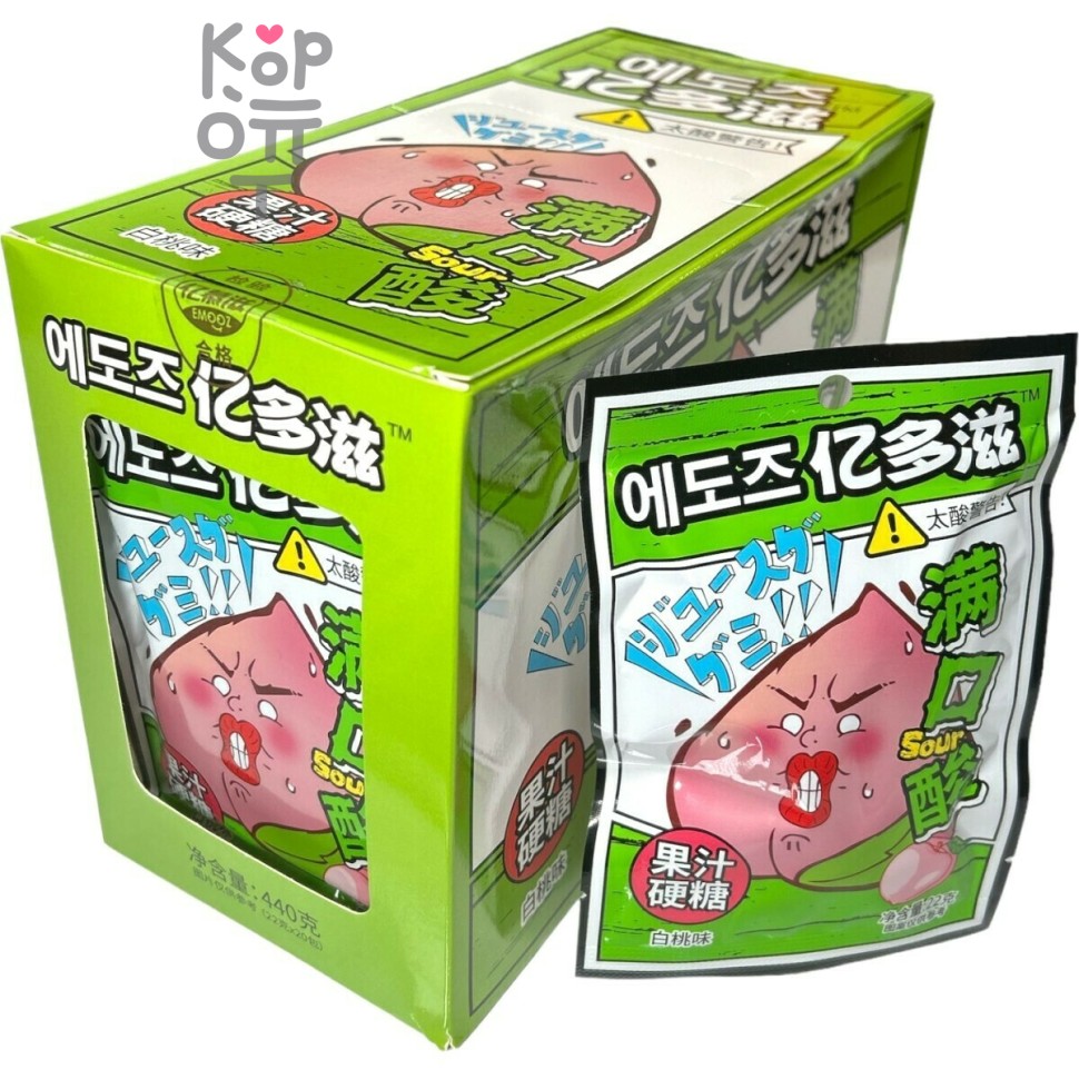 Кислая освежающая карамель Sour Cool Acid Candy - Крутая кислота со вкусом Персика