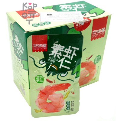 Снэк Haoweiwu Foods Вегетарианская креветка со вкусом чеснока, 20гр.