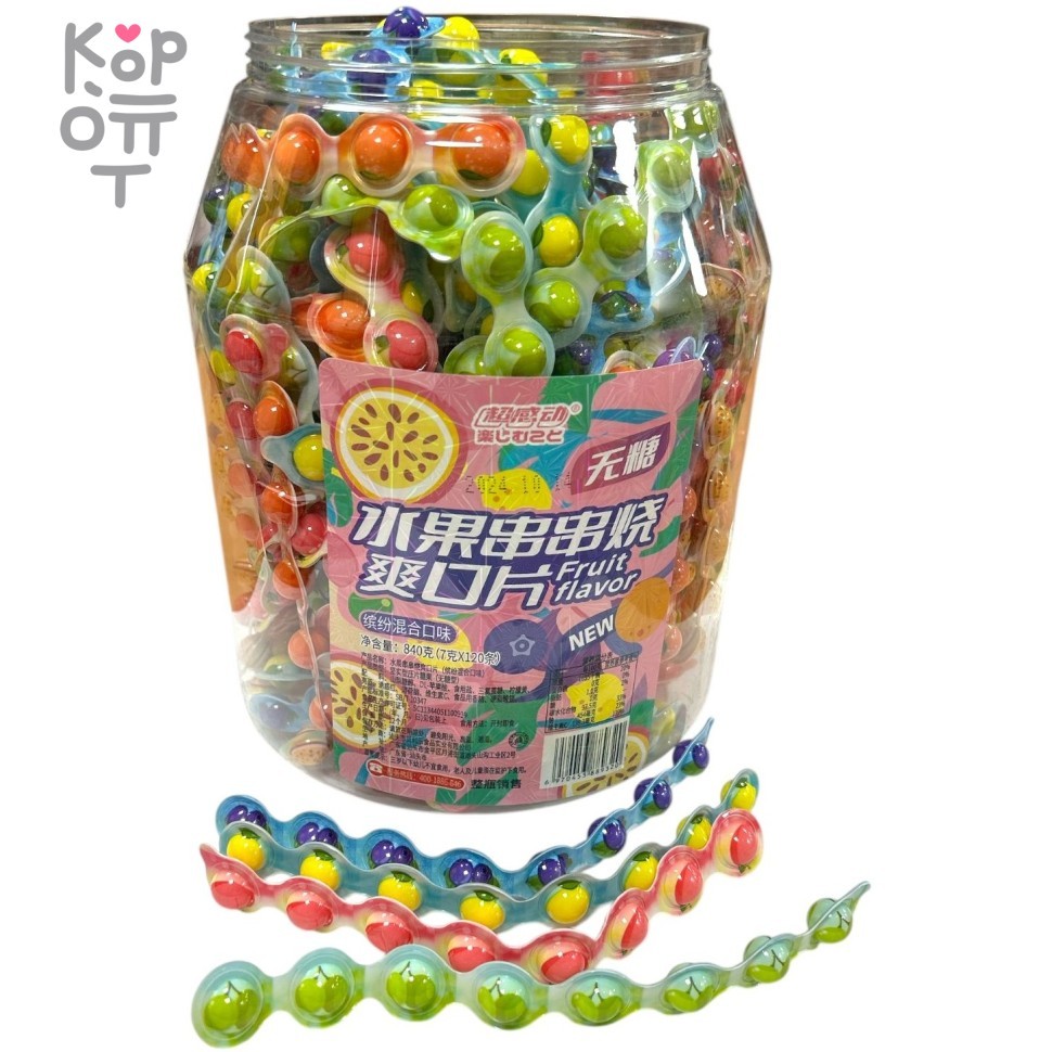 Мармелад Sonice Fruit Flavor Soft Candy Фруктовые полоски, купить с доставкой на дом фото 1 &mdash; Корейские товары для всей семьи(КорОпт)