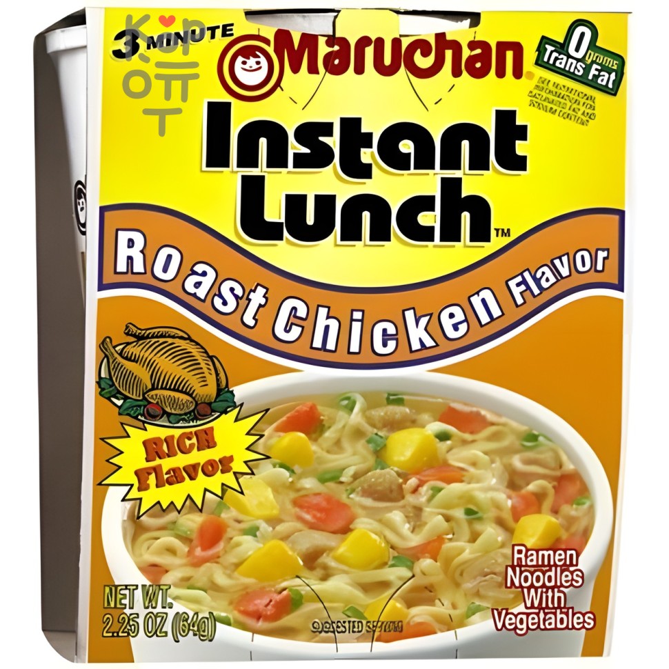 Maruchan Instant Lunch - Лапша быстрого приготовления со вкусом жаренной курицы 64гр.