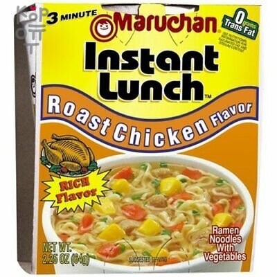 Maruchan Instant Lunch - Лапша быстрого приготовления со вкусом жаренной курицы 64 г., купить с доставкой на дом фото 1 — Корейские товары для всей семьи(КорОпт)