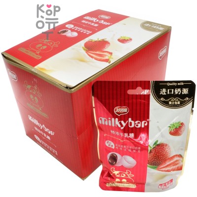 Сэндвич-конфеты с ириской MilkyBap Клубничная сэндвич-нуга