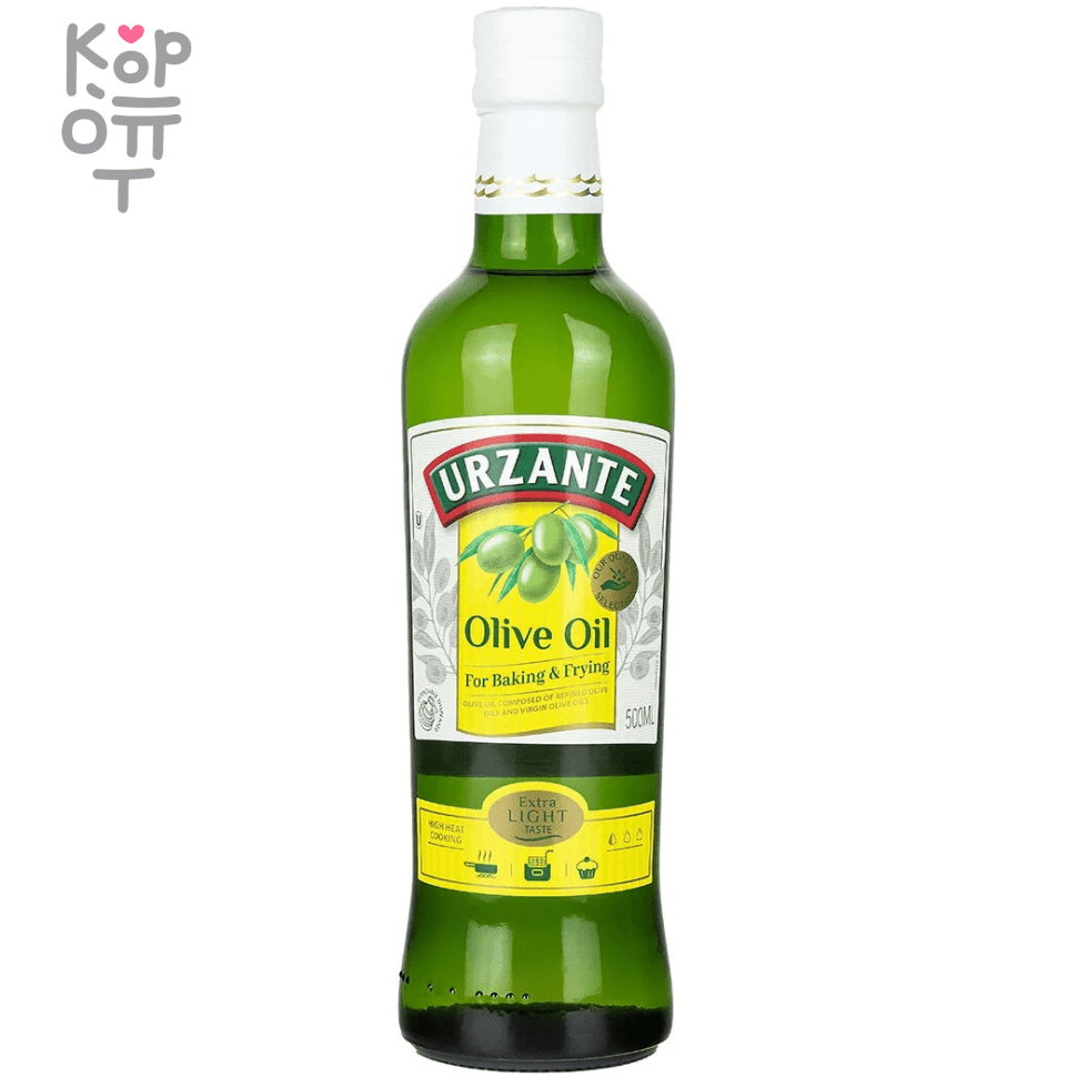 Urzante Olive Oil For Baking & Frying - Масло рафинированное оливковое 0,5л., купить с доставкой на дом фото 1 — Корейские товары для всей семьи(КорОпт)