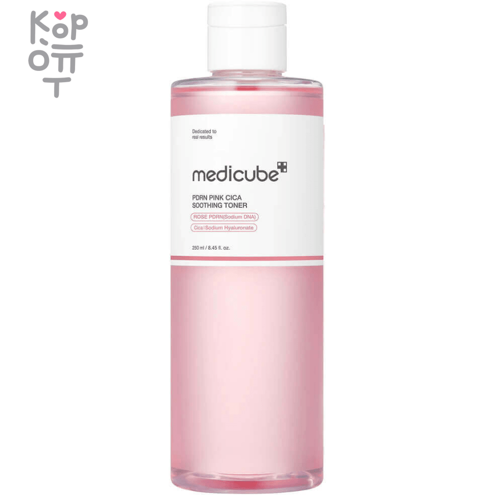Medicube PDRN Pink Cica Soothing Toner - Успокаивающий тонер для лица с Пептидами и Центеллой 250мл., купить с доставкой на дом фото 1 &mdash; Корейские товары для всей семьи(КорОпт)