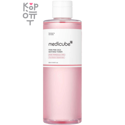 Medicube PDRN Pink Cica Soothing Toner - Успокаивающий тонер для лица с Пептидами и Центеллой 250мл.