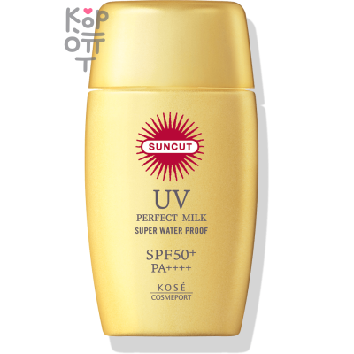 KOSE SOFTYMO Suncut UV Milk - Суперводостойкое увлажняющее солнцезащитное молочко для лица и тела SPF 50+ PA++++ 50мл.