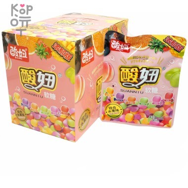 Жевательная конфета Suanliuniu Fruit Flavor со вкусом фруктов — Корейские товары для всей семьи(КорОпт)