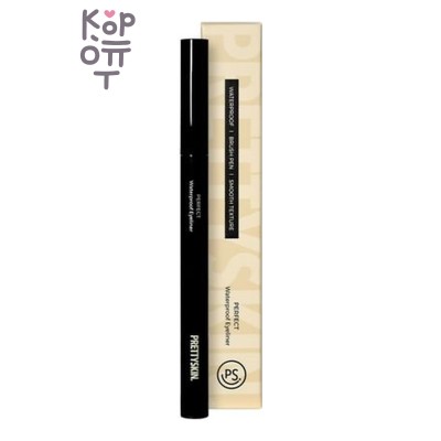 PrettySkin Perfect Waterproof Eyeliner - Подводка для глаз водостойкая угольно-черный цвет, 0,5 г