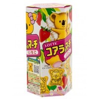 Lotte Koala's March - Печенье Коала Марш с шоколадом, вкус клубники 48гр.