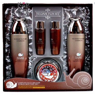 YEDAM YUN BIT COMPLETE SNAIL RECOVER WOMAN SKIN CARE SET - Набор для ухода за кожей лица 5 Set