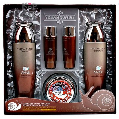 YEDAM YUN BIT COMPLETE SNAIL RECOVER WOMAN SKIN CARE SET - Набор для ухода за кожей лица 5 Set